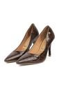 Tacon Stiletto Alto Canela-Café Croco Vizzano de Vizzano