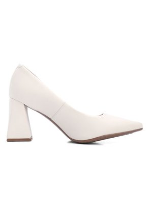 Tacón Medio Blanco Vizzano