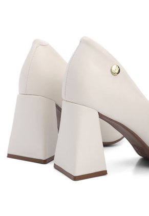 Tacón Medio Blanco Vizzano