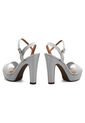 Sandalia Tacón Plateado Vizzano de Vizzano