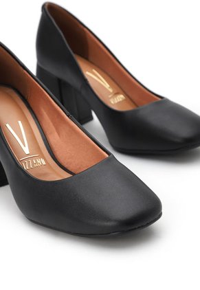 Tacón Medio Negro Vizzano
