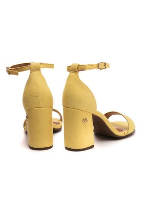 Sandalia Tacón Amarillo Vizzano
