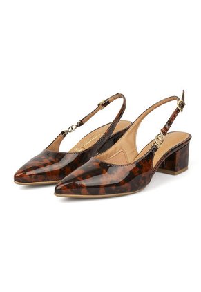 Tacon Medio Cuadrado Multi Negro Verniz Vizzano