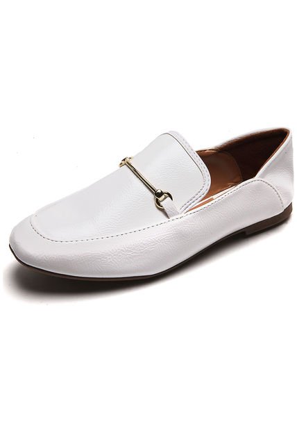 Mocasín Blanco-Dorado Vizzano