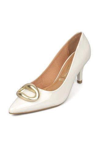 Tacon Stiletto Medio Marfil Dorado Vizzano Vizzano