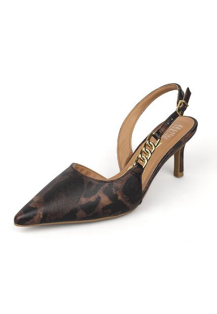 Tacon Stiletto Bajo Multi Café Vizzano