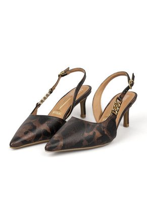 Tacon Stiletto Bajo Multi Café Vizzano