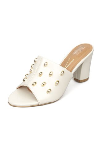 Sandalia Tacon Medio Marfil Vizzano Vizzano