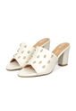 Sandalia Tacon Medio Marfil Vizzano de Vizzano