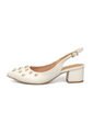Tacon Bajo Cuadrado Slingback Mafil  Dorado Vizzano de Vizzano
