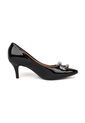 Tacon Stiletto Medio Verniz Negro Vizzano de Vizzano