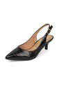 Tacon Bajo Slingback Croco Negro Vizzano de Vizzano