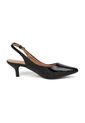 Tacon Bajo Slingback Croco Negro Vizzano de Vizzano