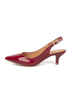 Tacon Bajo Verniz Rojo-Cereza Vizzano