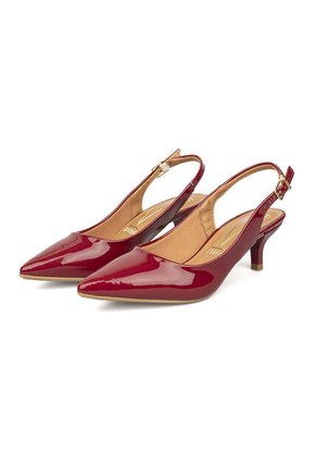 Tacon Bajo Verniz Rojo-Cereza Vizzano