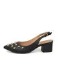 Tacon Bajo Cuadrado Slingback Negro Vizzano de Vizzano