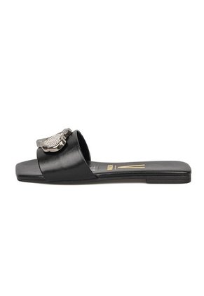 Sandalia Plana Negro Napa Garda Vizzano