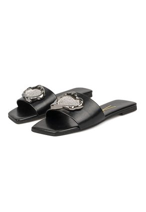 Sandalia Plana Negro Napa Garda Vizzano