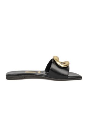 Sandalia Plana Negro Vizzano