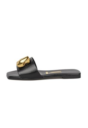 Sandalia Plana Negro Napa G Vizzano