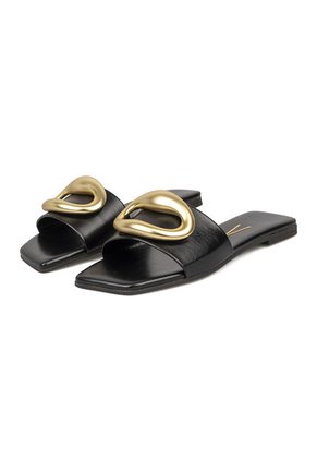 Sandalia Plana Negro Vizzano
