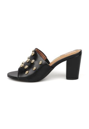 Sandalia Tacon Medio Negro Vizzano