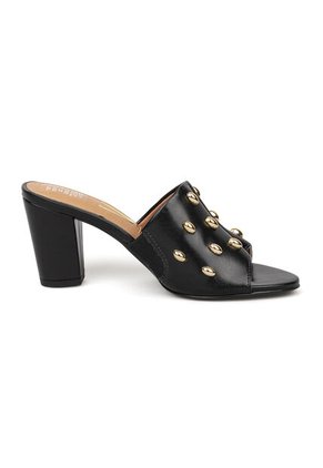 Sandalia Tacon Medio Negro Vizzano