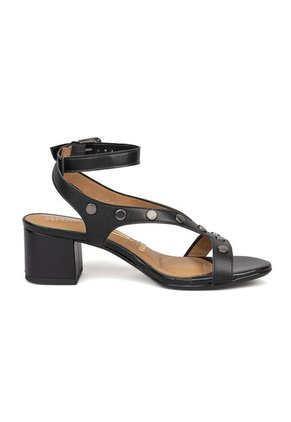 Sandalia Tacon Medio Negro Vizzano