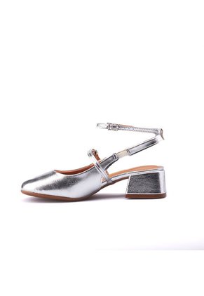Tacón Bajo Plata Vizzano