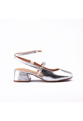 Tacón Bajo Plata Vizzano