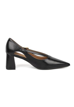 Tacon Medio Cuadrado Negro Napa Vizzano