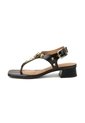 Sandalia Tacon Bajo Cuadrado Napa Imperiale Negro Vizzano de Vizzano