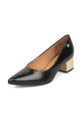 Tacon Medio Cuadrado Negro-Oro Vizzano Vizzano