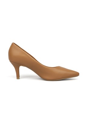 Tacon Medio Stiletto  Pelica Camel Vizzano