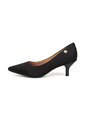 Tacon Medio Stiletto  Camurca Flex Negro Vizzano de Vizzano