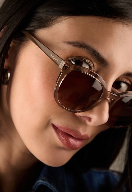 Gafas de Sol Transparente Marrón-Marrón Vogue