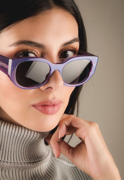 Gafas de Sol Transparente Púrpura-Azul Oscuro Vogue