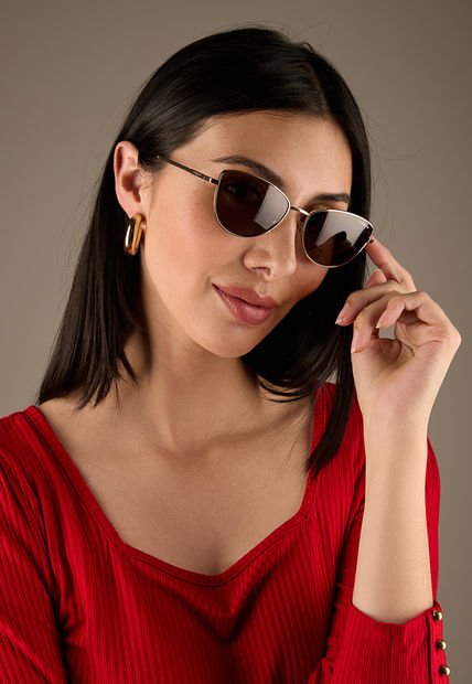 Gafas de Sol Dorado-Negro Vogue