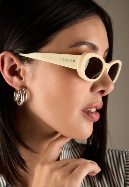 Gafas de Sol Marfil-Marrón Oscuro Vogue