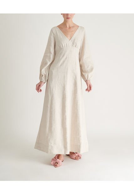 Vestido Beige Voie FLORENCIAVTAREXS125