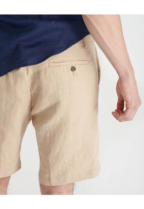 Camisa De Lino Manga Corta MVHCALUBLUES Azul