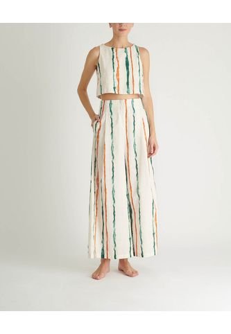 Blusa Amalia MVMBAMALIAPRINTRAYAS Multicolor VOIE