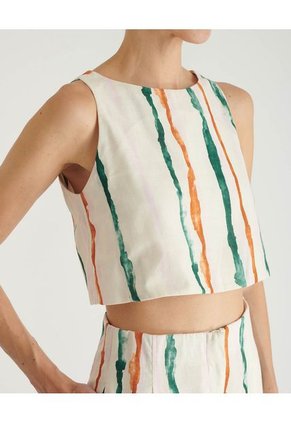 Blusa Amalia MVMBAMALIAPRINTRAYAS Multicolor