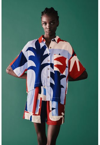 Camisa Alcatraz MVMCALCATRAZPRINTXS Multicolor VOIE