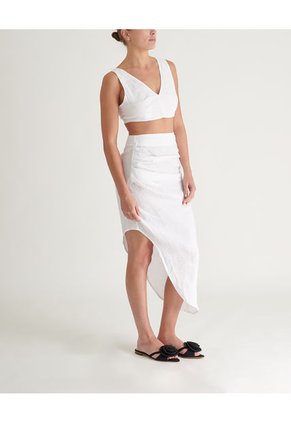 Falda Blanco Voie OLIVIASKIRTCRUDOTM
