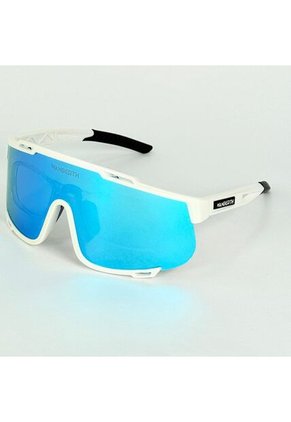 GAFA CICLISMO Y DEPORTES WANDERTH GIRO DE UN SOLO LENTE DE COLOR BLANCO-AZUL