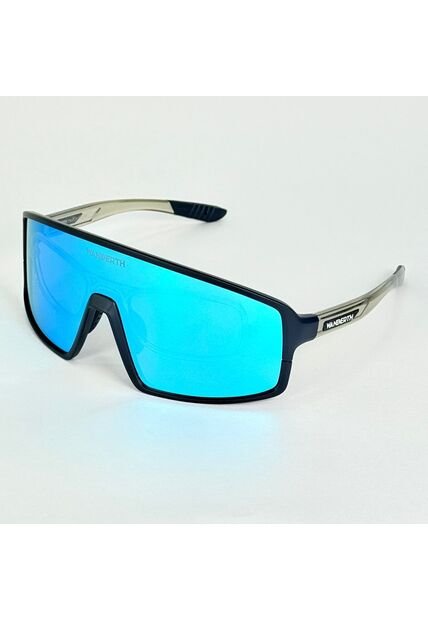 GAFA CICLISMO Y DEPORTES WANDERTH WIND DE UN SOLO LENTE DE COLOR NEGRO-PLATEADO