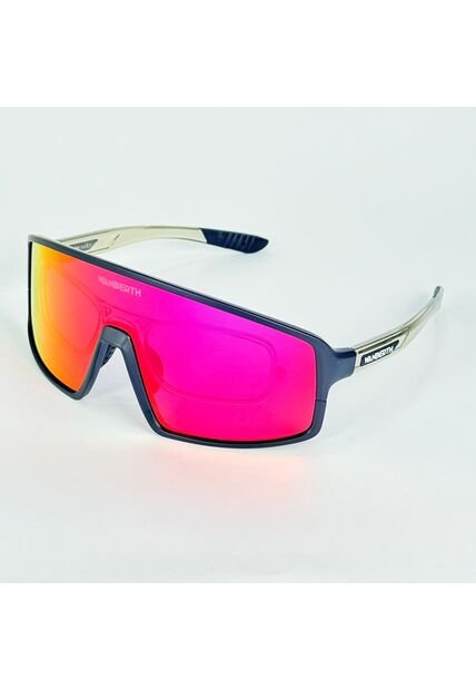 GAFA CICLISMO Y DEPORTES WANDERTH WIND DE UN SOLO LENTE DE COLOR GRIS-PLATEADO