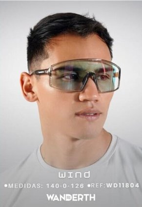 GAFA CICLISMO Y DEPORTES WANDERTH WIND DE UN SOLO LENTE DE COLOR HUMO-AZUL