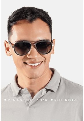 GAFAS DE SOL UNISEX WANDERTH FILTRO UV400 CON LENTES POLARIZADOS-PLATEADO-AZUL-S15101